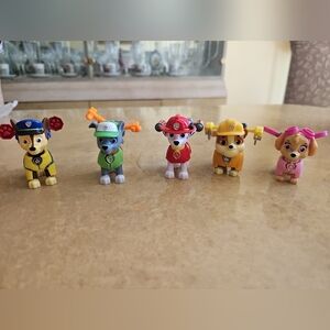 Lot Of 5 Bundle Paw Patrol Clip On Backpacks Spare Packs Chase & Marshall, Skye